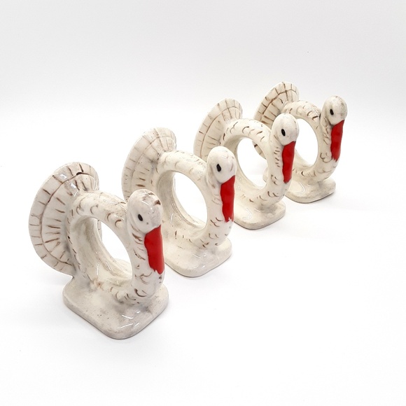 Thanksgiving Turkey Napkin Holder Set of 4 - Picture 2 of 8